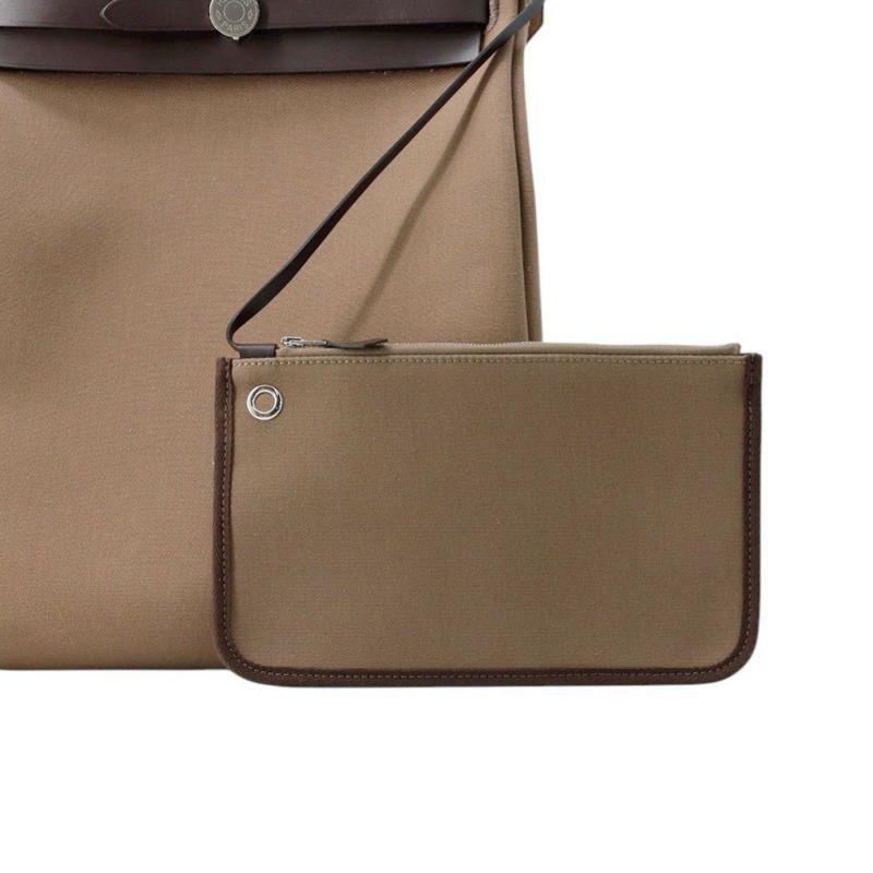 エルメス エールバッグジップPM アド  エトゥープ/シルバー金具 トワルオフィシエ/バッシュハンター Z刻印