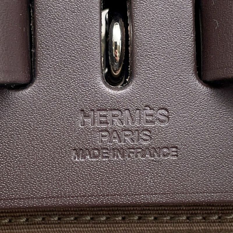 エルメス エールバッグジップPM アド  エトゥープ/シルバー金具 トワルオフィシエ/バッシュハンター Z刻印