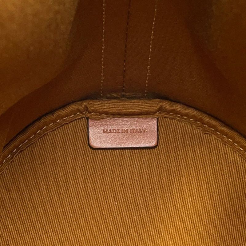 セリーヌ ショルダーバッグ トリオンフ スモール ドローストリングバッグ PVC/レザー 191142 CELINE ブラウン