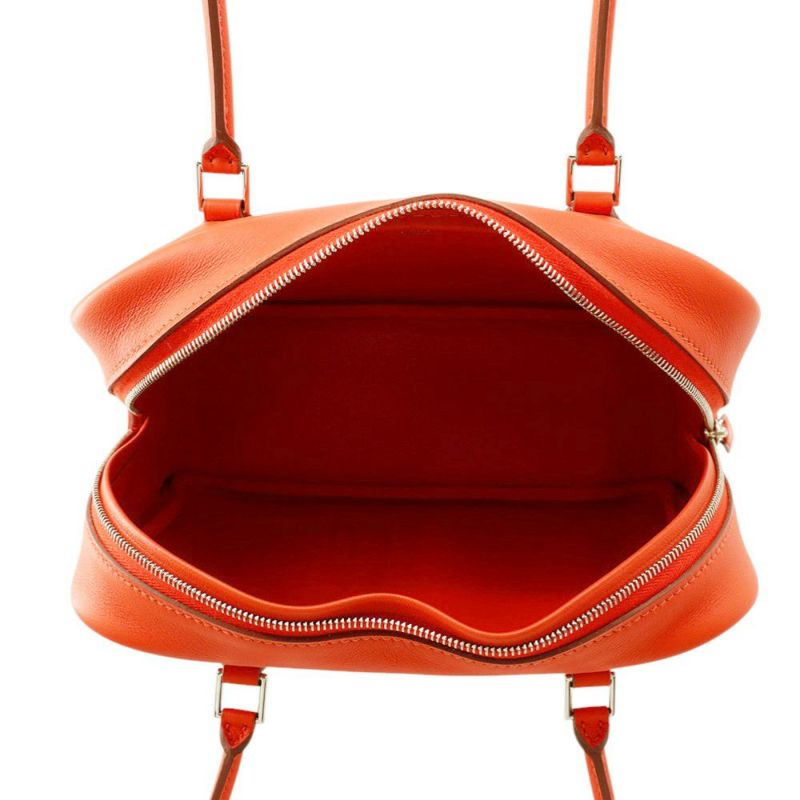 エルメス ハンドバッグ プリュム ミニ カプシーヌ/シルバー金具 スイフト □Q刻印 HERMES バッグ