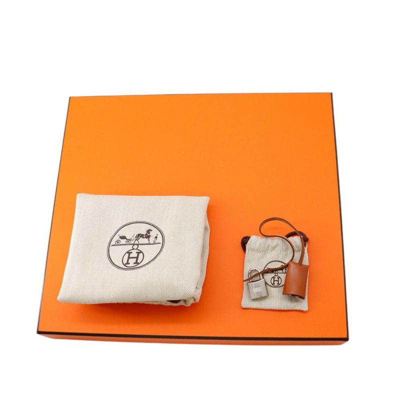 エルメス エールバッグジップPM オレンジミニアン/シルバー金具 トワルオフィシエ/バッシュハンター B刻印