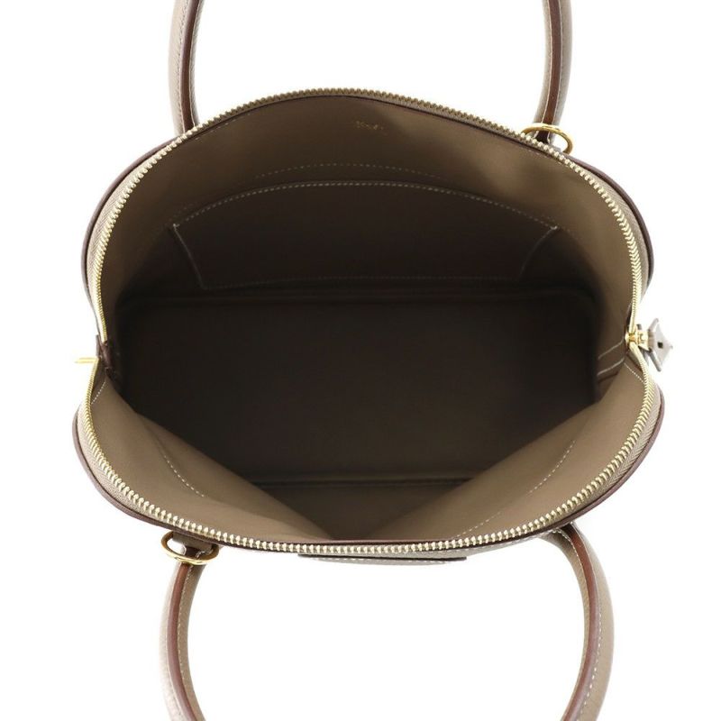 エルメス ハンドバッグ ボリード31 エトゥープ/ゴールド金具 トリヨンクレマンス U刻印 ２wayショルダー