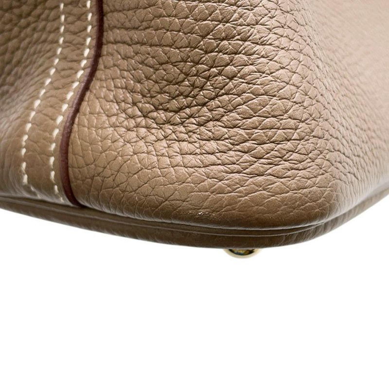 エルメス ハンドバッグ ボリード31 エトゥープ/ゴールド金具 トリヨンクレマンス U刻印 ２wayショルダー