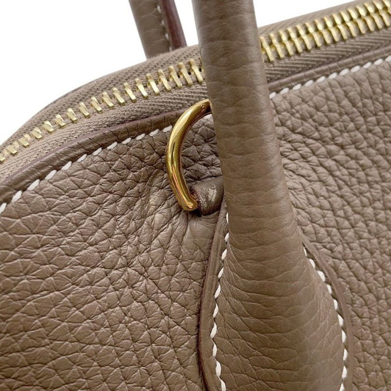 エルメス ハンドバッグ ボリード31 エトゥープ/ゴールド金具 トリヨンクレマンス U刻印 ２wayショルダー