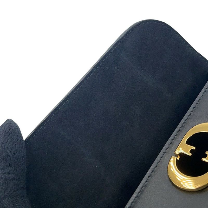 ディオール ハンドバッグ スモール ボストンバッグ ボックス レザー M8671UBEQ Christian Dior 2way 黒