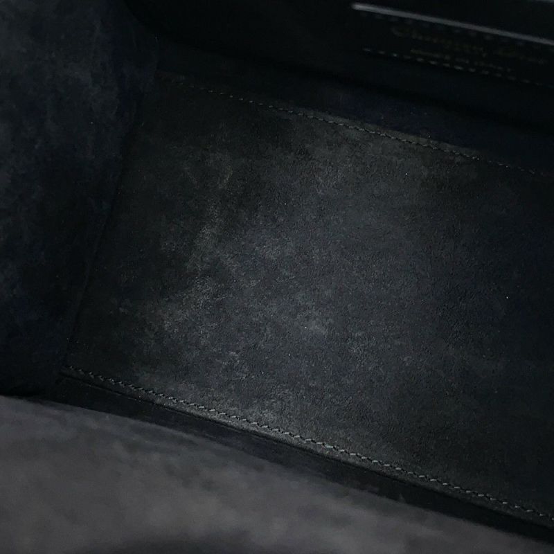 ディオール ハンドバッグ スモール ボストンバッグ ボックス レザー M8671UBEQ Christian Dior 2way 黒