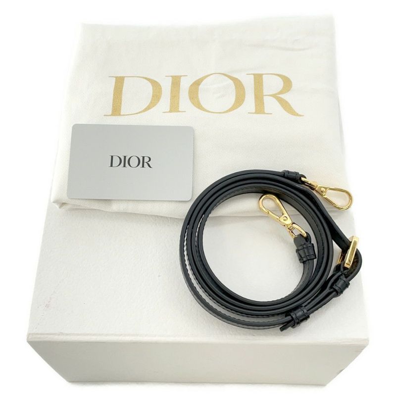 ディオール ハンドバッグ スモール ボストンバッグ ボックス レザー M8671UBEQ Christian Dior 2way 黒