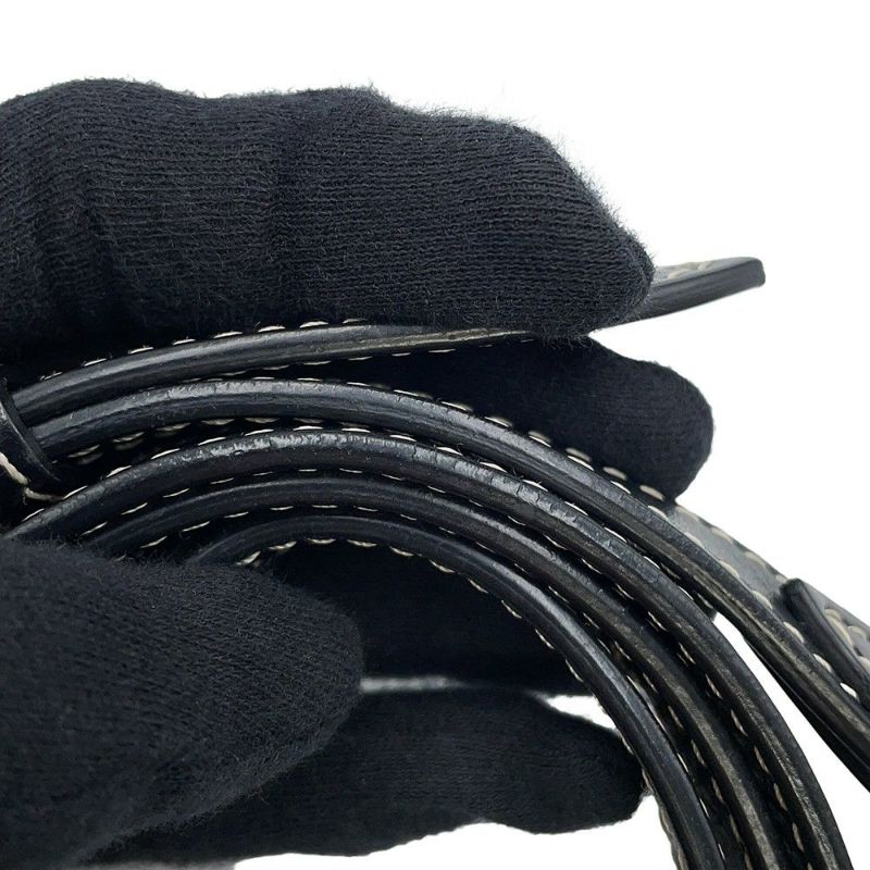 バーバリー ハンドバッグ ミニ ポケットバッグ キャンバス レザー 8039101 BURBERRY 2way 黒