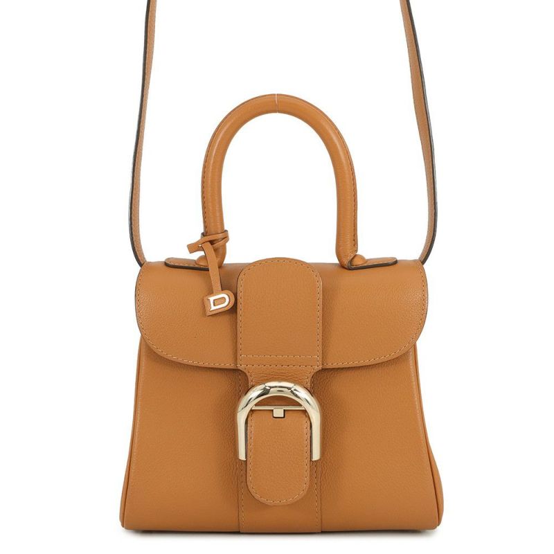 デルヴォー ハンドバッグ ブリヨン ミニ カーフレザー AA0406AAU024MDO Delvaux 2way ブラウン