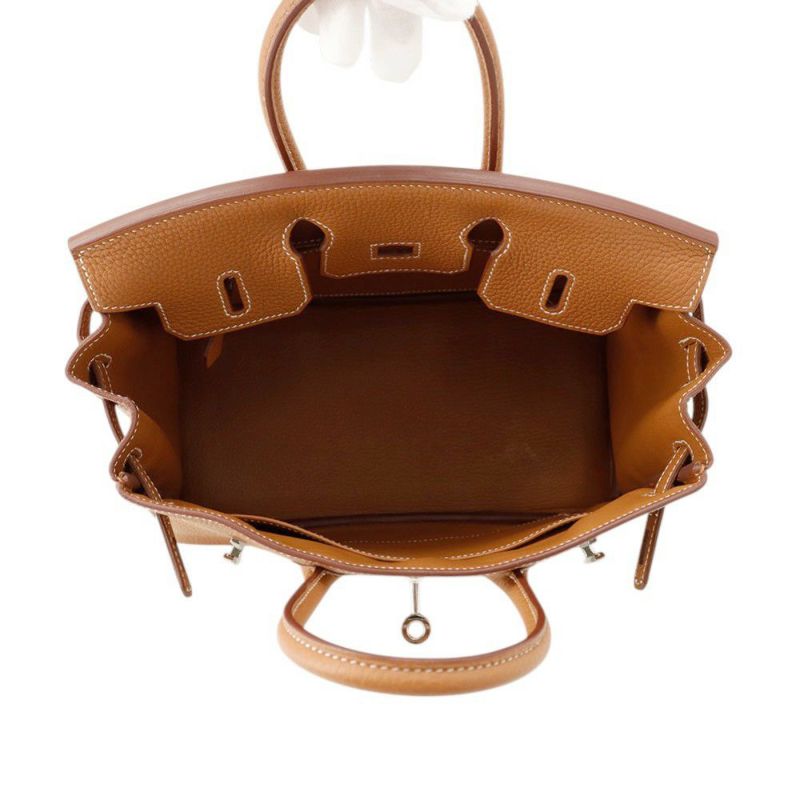 エルメス バーキン25 ゴールド/シルバー金具 トゴ W刻印 HERMES Birkin ハンドバッグ