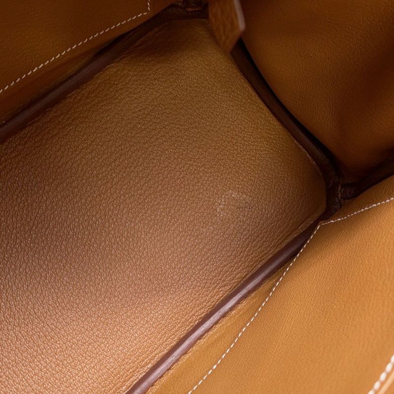 エルメス バーキン25 ゴールド/シルバー金具 トゴ W刻印 HERMES Birkin ハンドバッグ