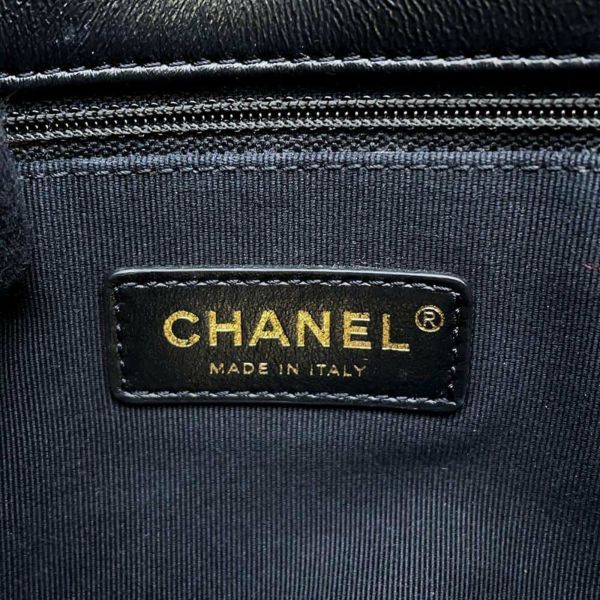 シャネル チェーンショルダーバッグ マトラッセ ココマーク ラムスキン AS3206 CHANEL 黒