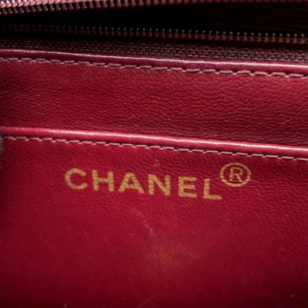 シャネル チェーンショルダーバッグ デカマトラッセ ココマーク ラムスキン CHANEL バッグ 黒