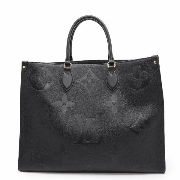 ルイヴィトン トートバッグ モノグラム・アンプラント オンザゴーGM M44925 LOUIS VUITTON 2wayバッグ 黒 ブラック