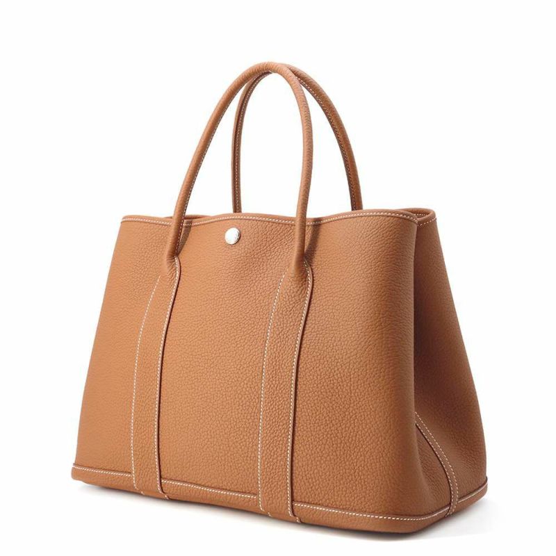 エルメス トートバッグ ガーデンパーティPM ゴールド/シルバー金具 ネゴンダ W刻印