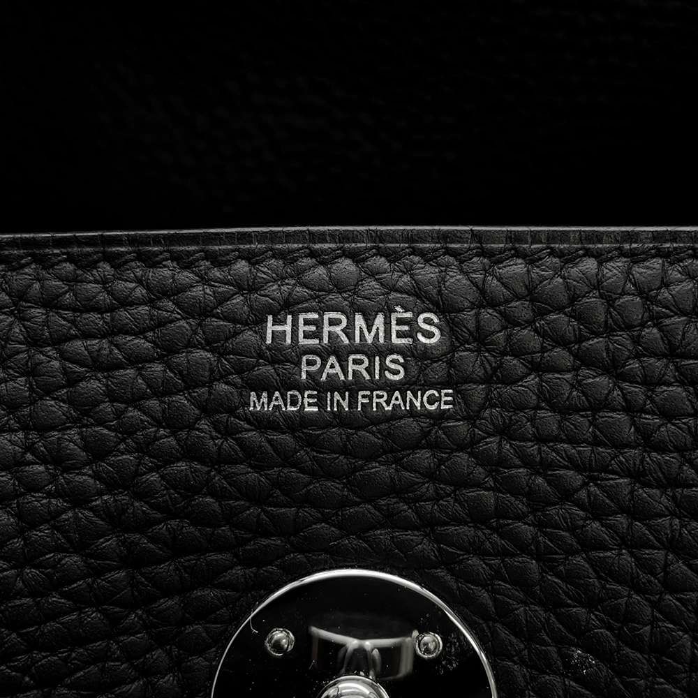 エルメス ハンドバッグ リンディ30 ブラック/シルバー金具 トリヨンクレマンス Y刻印 2way 黒