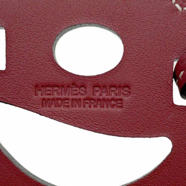 エルメス バッグチャーム パドック シュバル ルージュ スイフト HERMES 馬モチーフ バッグ用アクセサリー