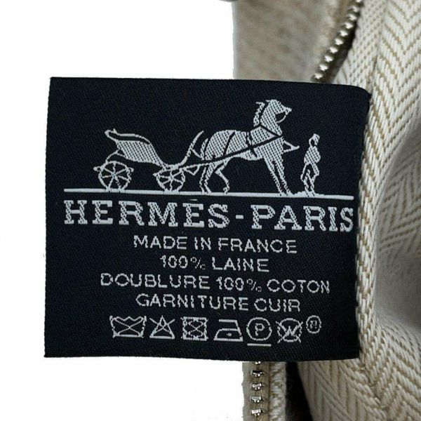 エルメス ポーチ ブリッド・ア・ブラック PM オカレ フベージュ/シルバー金具 キャンバス HERMES ポーチ