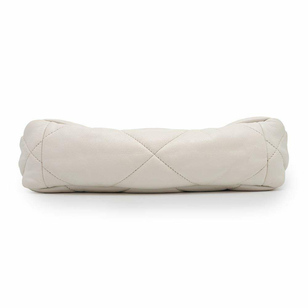 シャネル チェーンショルダーバッグ 19 フラップ バッグ ココマーク ゴートスキン AS1160 CHANEL アイボリー 2way