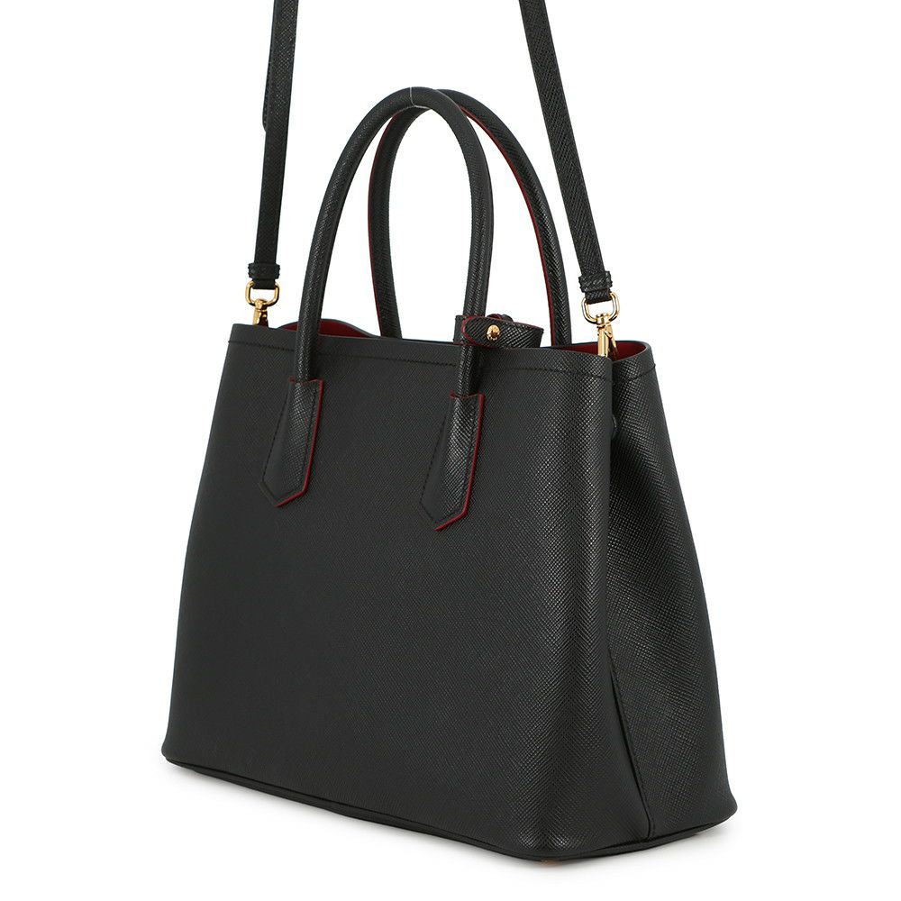 プラダ トートバッグ サフィアーノ レザー 1BG775 PRADA 2wayショルダーバッグ 黒
