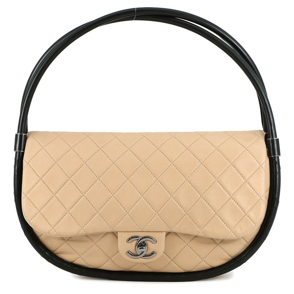 シャネル ハンドバッグ マトラッセ ココマーク フラフープ ラムスキン A66222 CHANEL バッグ 黒