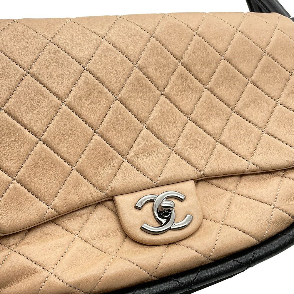 シャネル ハンドバッグ マトラッセ ココマーク フラフープ ラムスキン A66222 CHANEL バッグ 黒