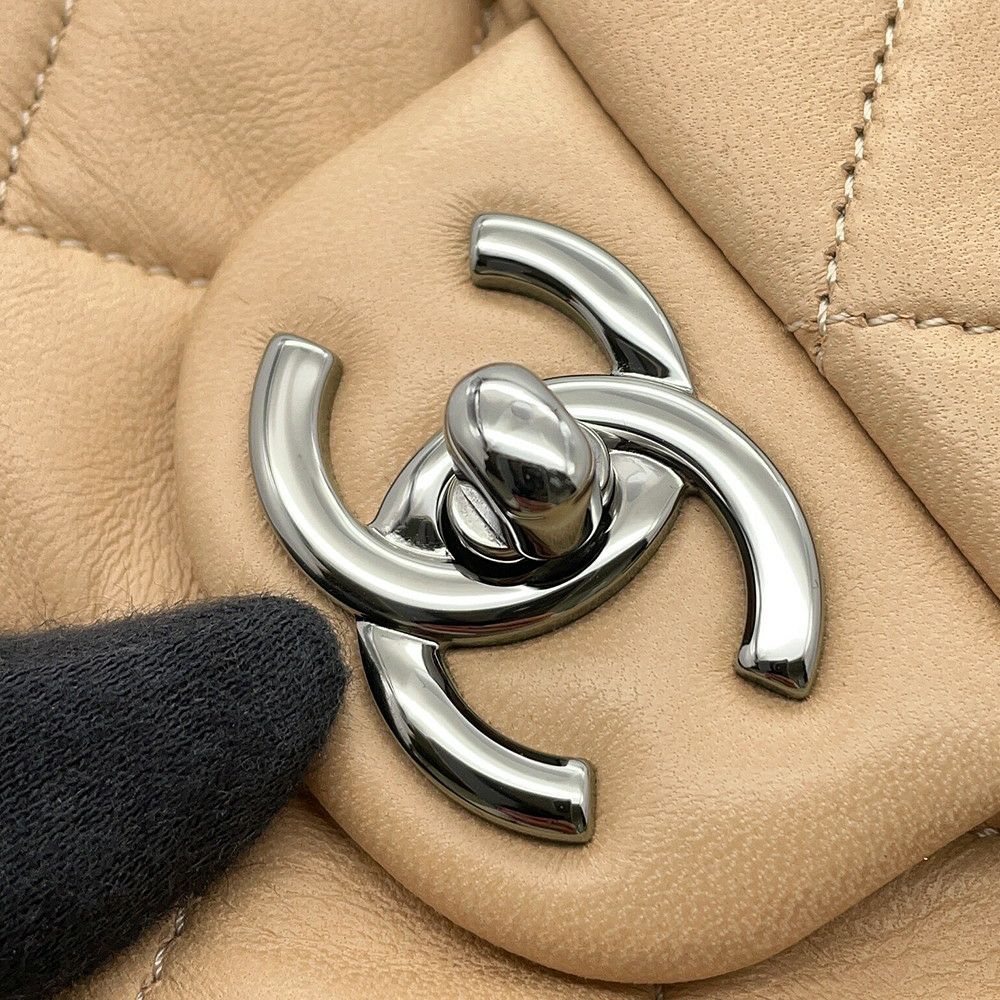 シャネル ハンドバッグ マトラッセ ココマーク フラフープ ラムスキン A66222 CHANEL バッグ 黒