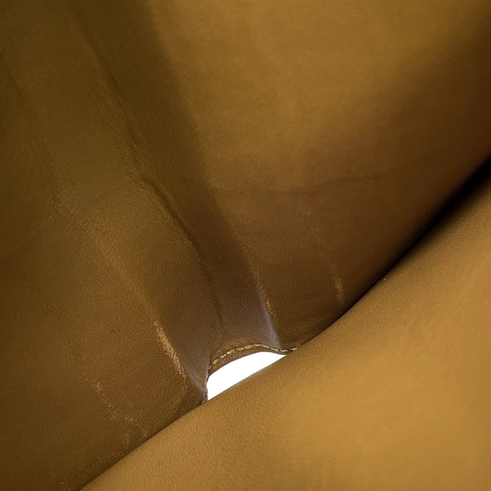 エルメス 二つ折り財布 ベアンコンパクト クラフト/ゴールド金具 アリゲーターマット B刻印 HERMES 財布