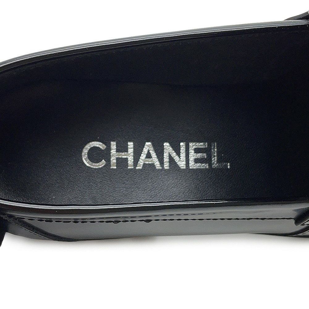 シャネル ローファー ココマーク レザー レディースサイズ38 G45156 CHANEL 靴 黒