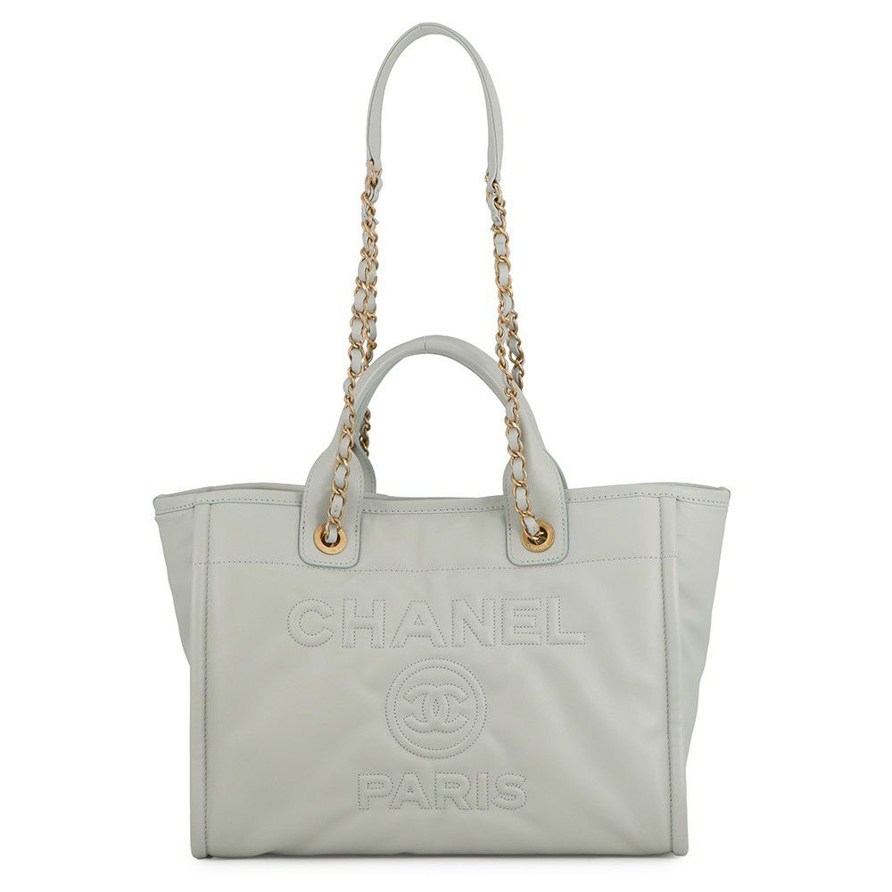 シャネル チェーントートバッグ ドーヴィル ショッピングバッグ ラムスキン AS3351 CHANEL 2way