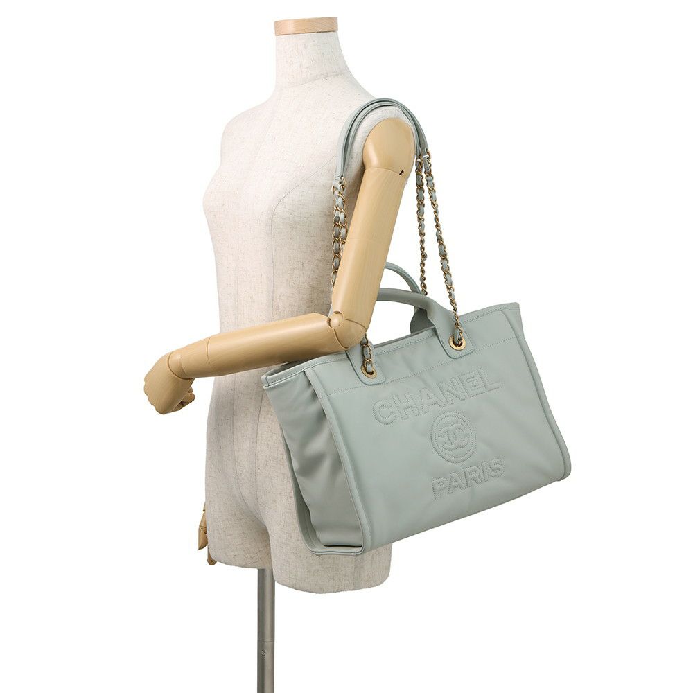 シャネル チェーントートバッグ ドーヴィル ショッピングバッグ ラムスキン AS3351 CHANEL 2way