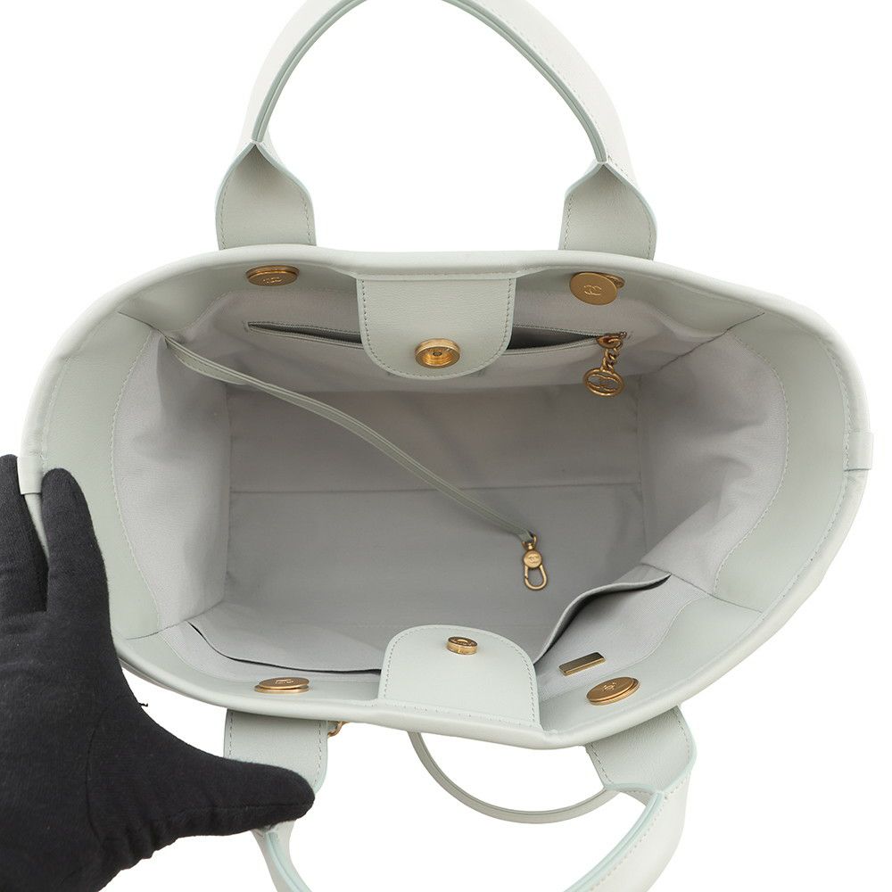 シャネル チェーントートバッグ ドーヴィル ショッピングバッグ ラムスキン AS3351 CHANEL 2way