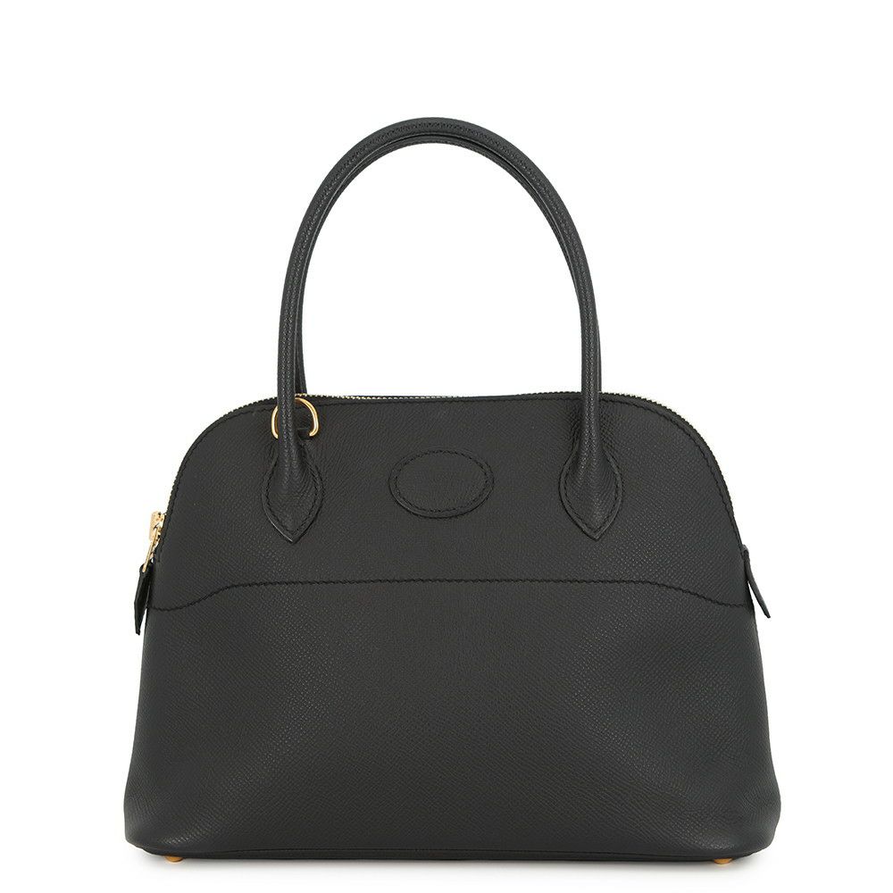 エルメス ハンドバッグ ボリード27 ブラック/ゴールド金具 エプソン U刻印 ２wayショルダー 黒