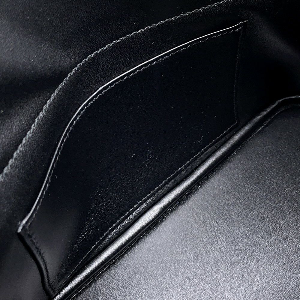 エルメス ハンドバッグ ボリード27 ブラック/ゴールド金具 エプソン U刻印 ２wayショルダー 黒