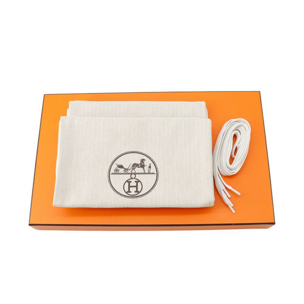 エルメス スニーカー バウンシング レザー レディースサイズ38.5 HERMES 靴 白