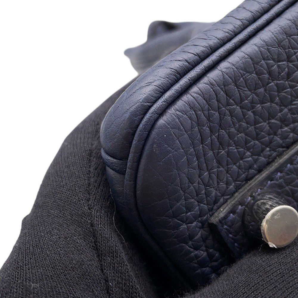 エルメス バーキン30 ヴェルソ ブルーニュイ/ローズパープル/シルバー金具 トリヨンクレマンス C刻印 HERMES Birkin ハンドバッグ