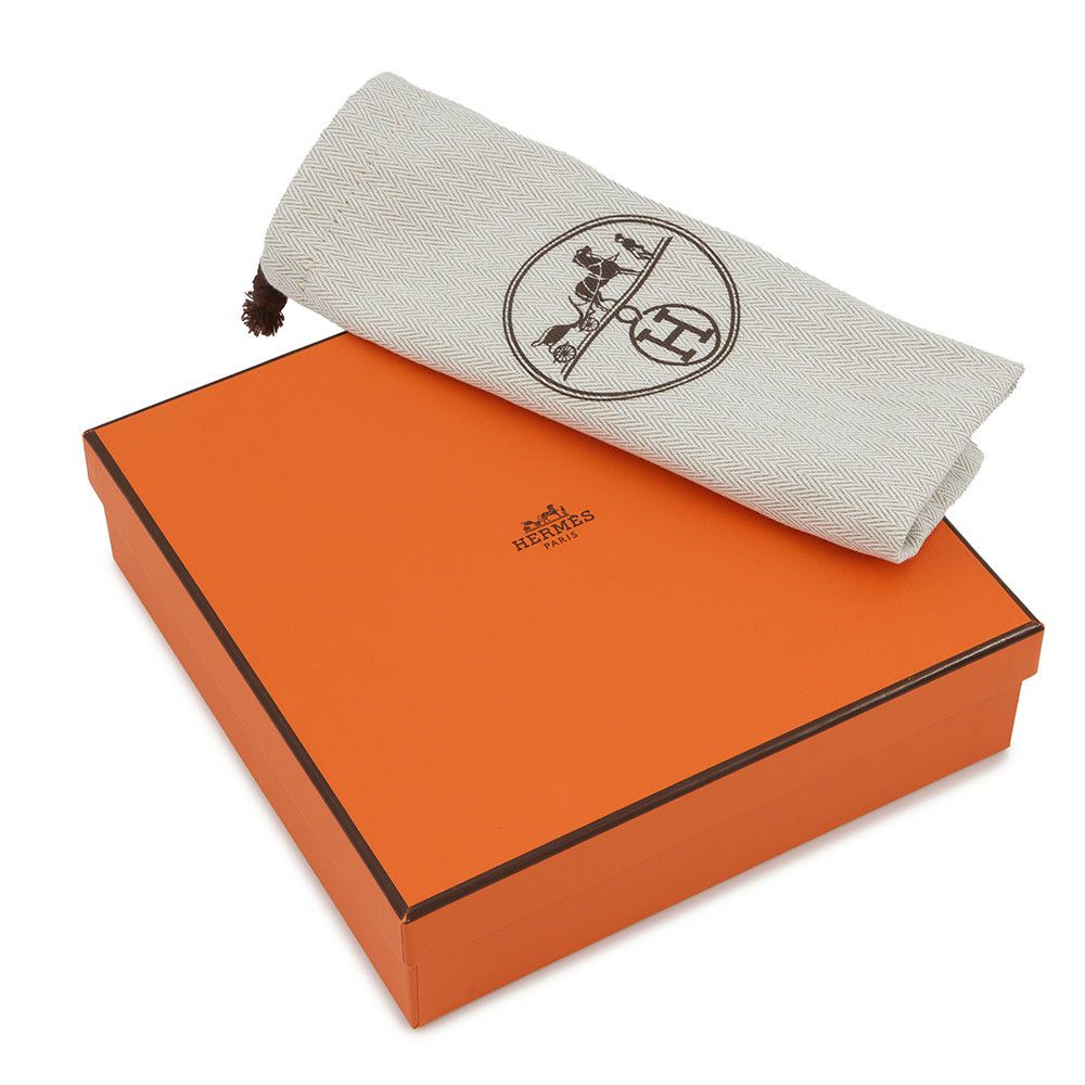 エルメス ベルト ケープコッド ブラック/エベンヌ/シルバー金具 ボックスカーフ/トゴ W刻印 サイズ90 メンズ 黒