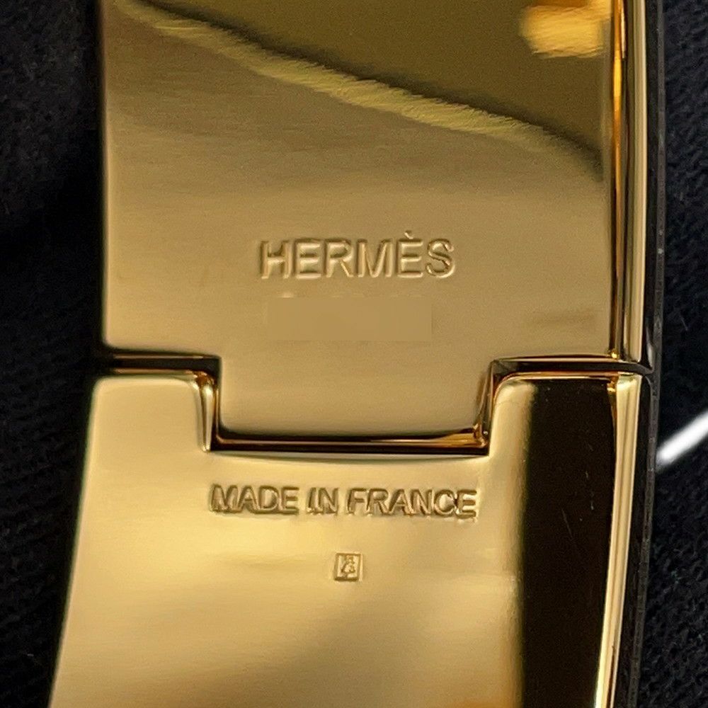 エルメス ブレスレット クリック H クリッククラックGM  ブラック/ゴールド金具 HERMES アクセサリー 黒
