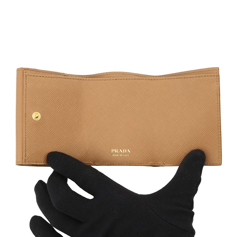 プラダ 三つ折り財布 トライアングルロゴ レザー 1MH042 PRADA 財布
