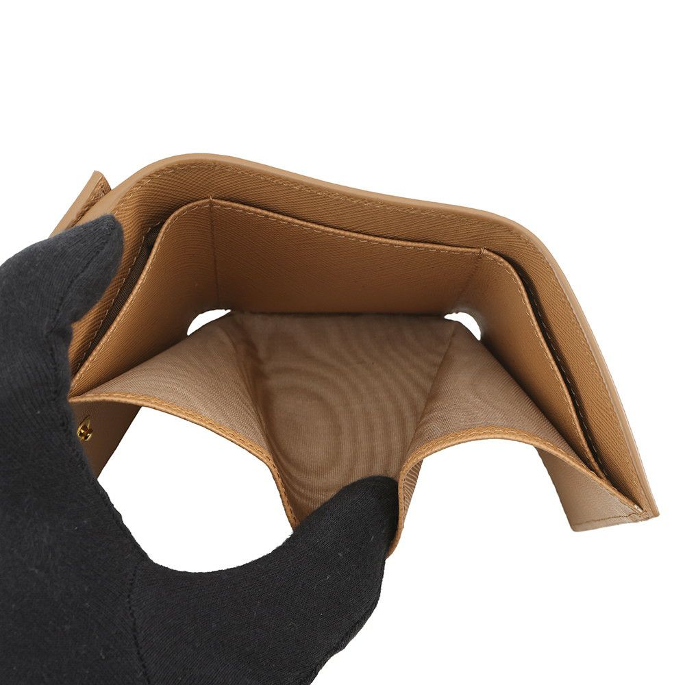 プラダ 三つ折り財布 トライアングルロゴ レザー 1MH042 PRADA 財布