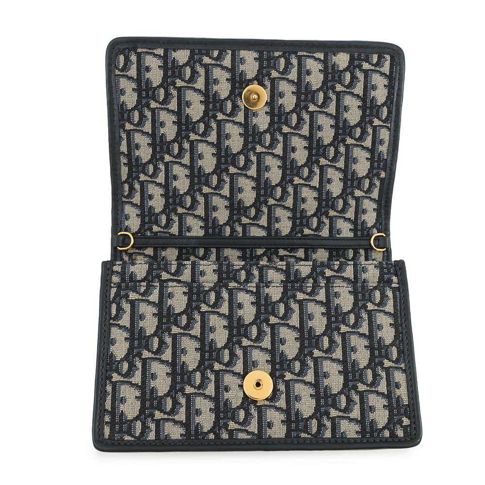 クリスチャン・ディオール チェーンウォレット オブリーク 30 モンテーニュ 2-in-1 ポーチ ジャカードキャンバス S2086UTZQ 財布