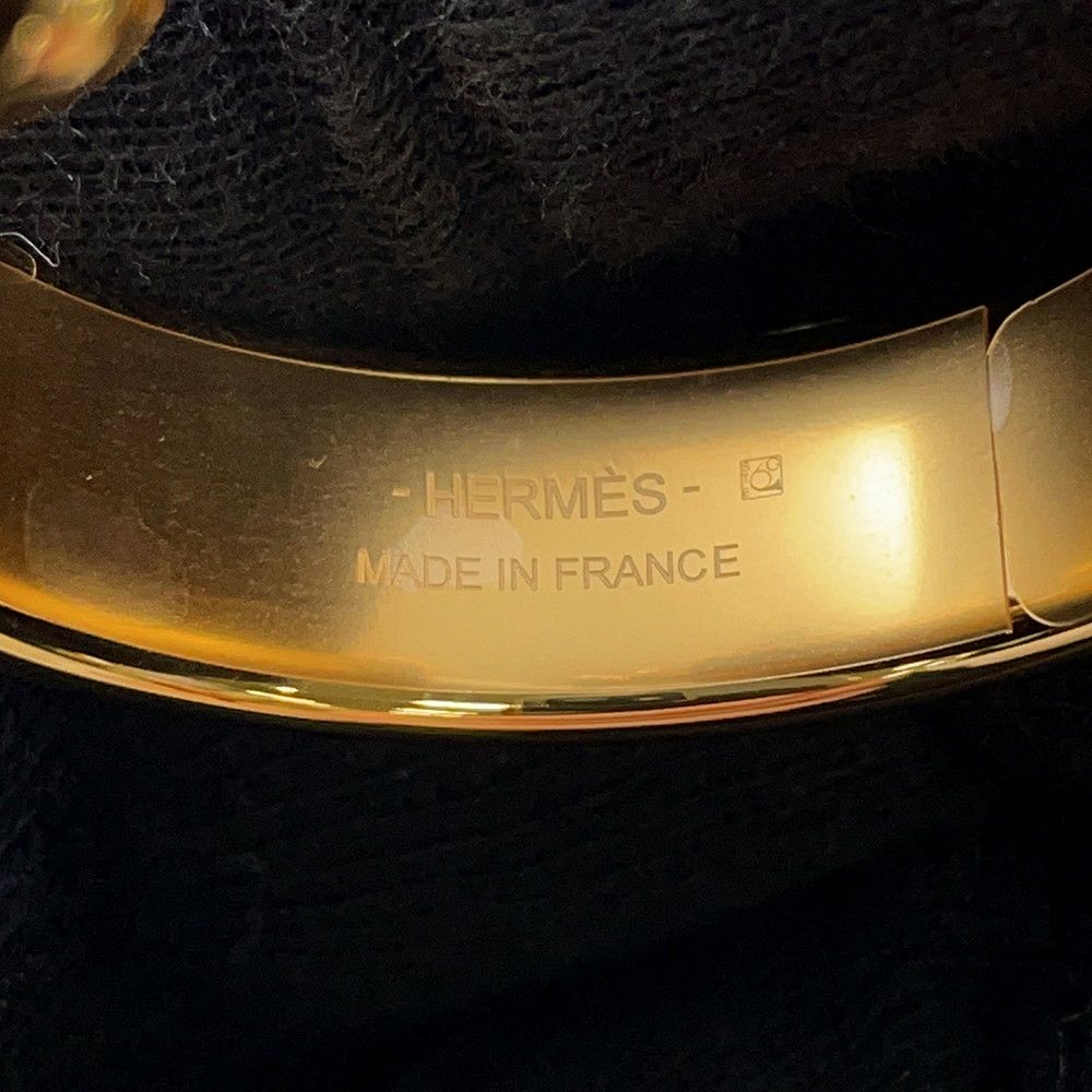 エルメス ピアス オランプ オンブル/ゴールド金具 リザードナチュラ HERMES アクセサリー