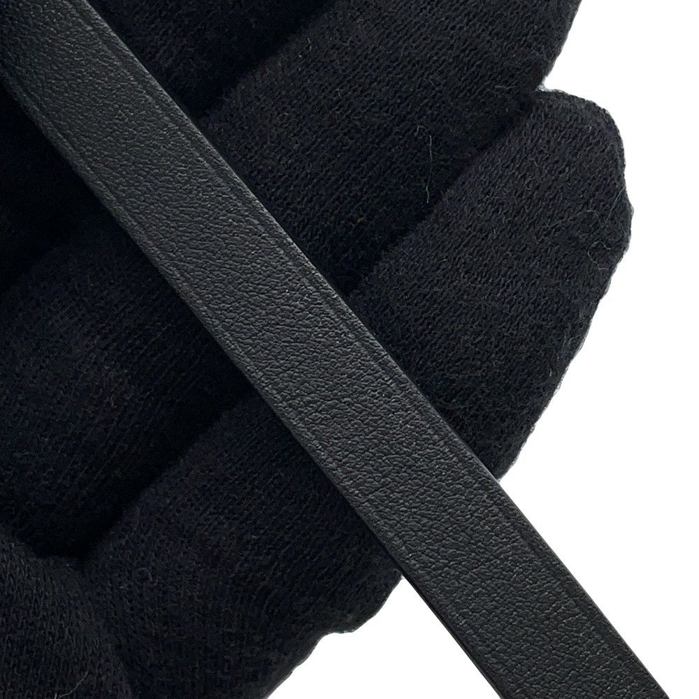 エルメス ブレスレット ミニケリー ドゥブルトゥール ブラック/ゴールド金具 スイフト B刻印 サイズT2 黒