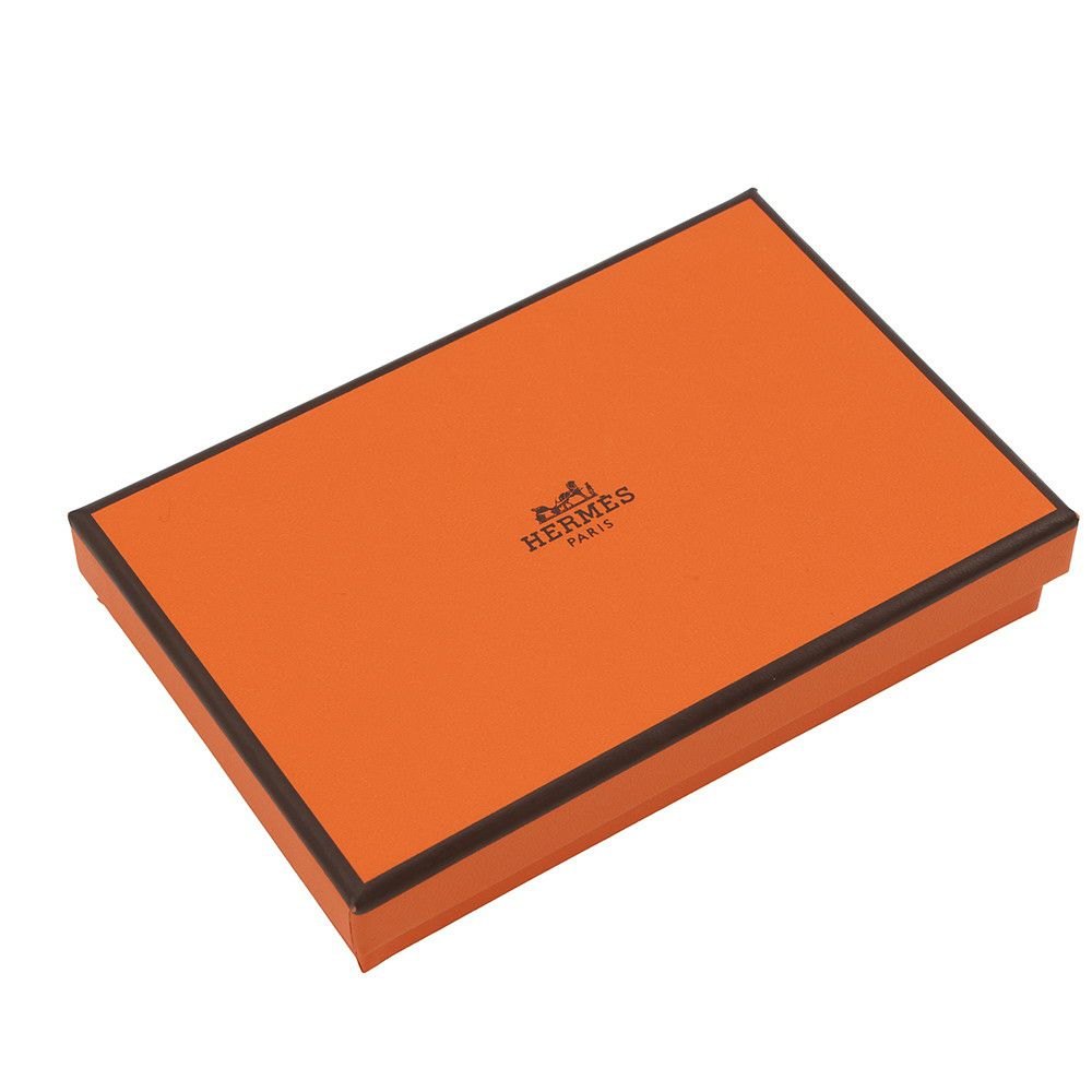 エルメス コインケース カルヴィ デュオ ヴェルソ グリミスティ/ブラック/シルバー金具 シェブルミゾル W刻印 シェーブル