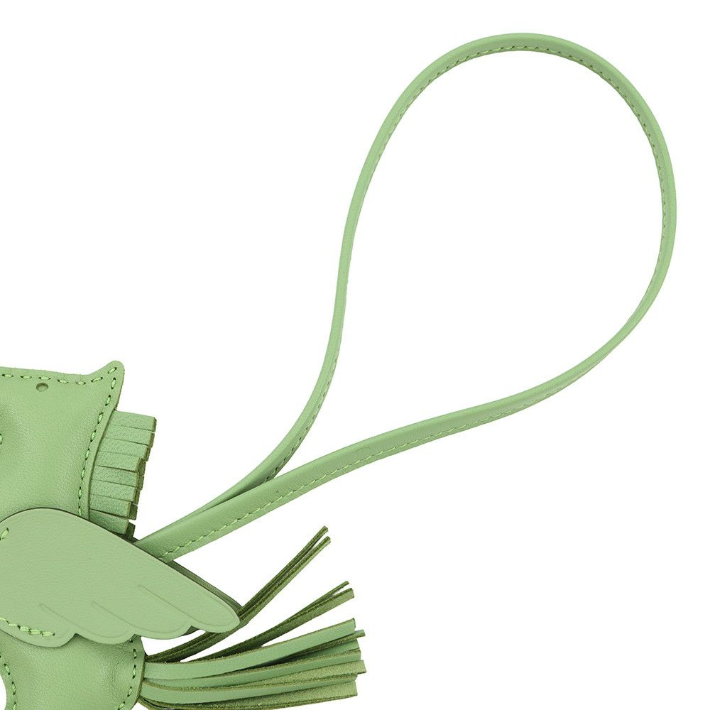 エルメス バッグチャーム ロデオPM ペガサス ヴェールクリケット ラムスキン B刻印