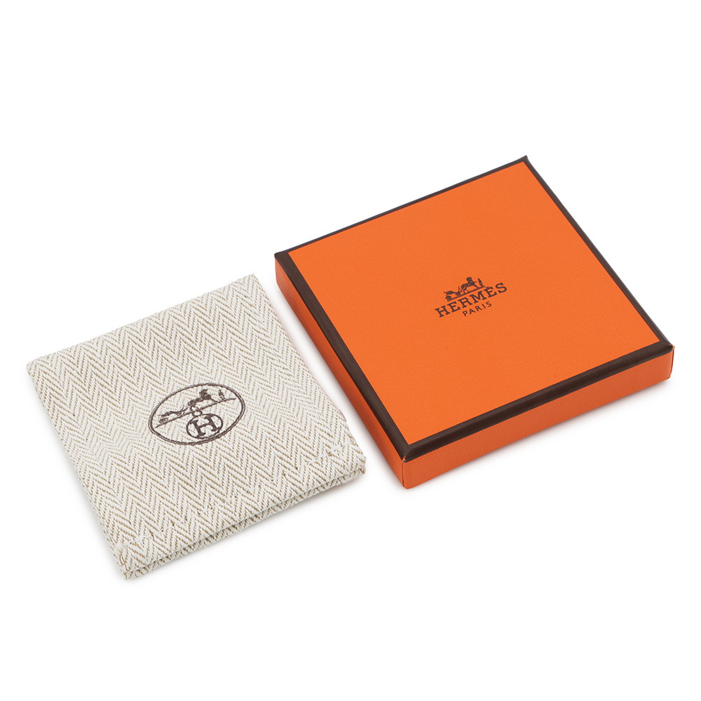 エルメス イヤーカフ ポップH ブラック/ゴールド金具 HERMES アクセサリー シングル 黒