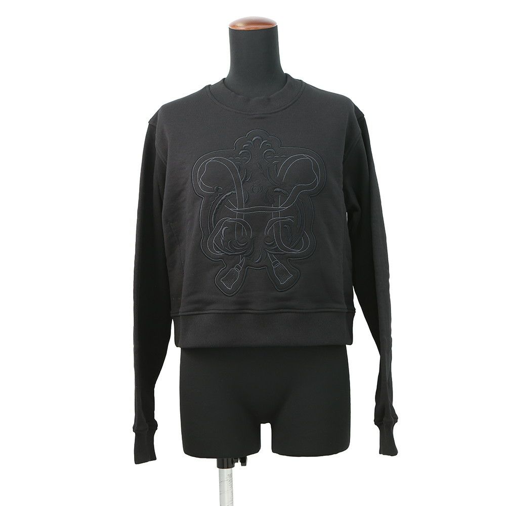 エルメス スウェット タックスウェットシャツ 刺繍入り レディース