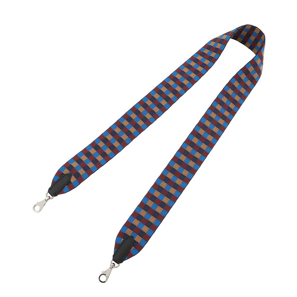 エルメス ストラップ バンドリエール サングル マキシカドリーユ ブルービリヤード/ビスキュイ/ルージュアッシュ/ゴールド U刻印