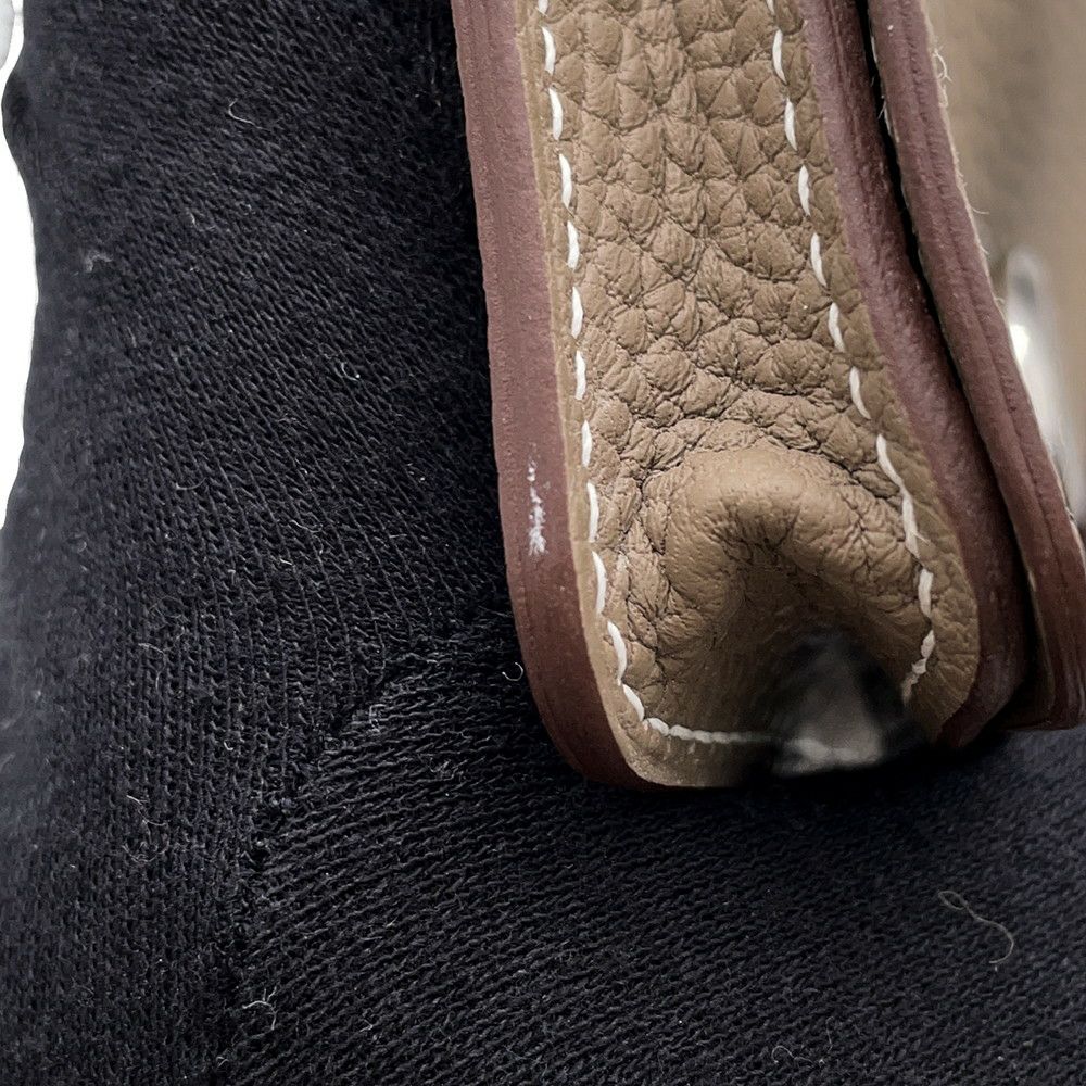 エルメス カードケース ドゴン エトゥープ/シルバー金具 トリヨンクレマンス W刻印 HERMES 名刺入れ