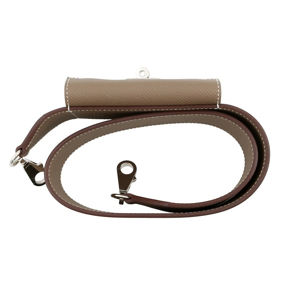 エルメス ショルダーストラップ バンドリエール ケリーポケット エトゥープ/シルバー金具 スイフト/エプソン B刻印